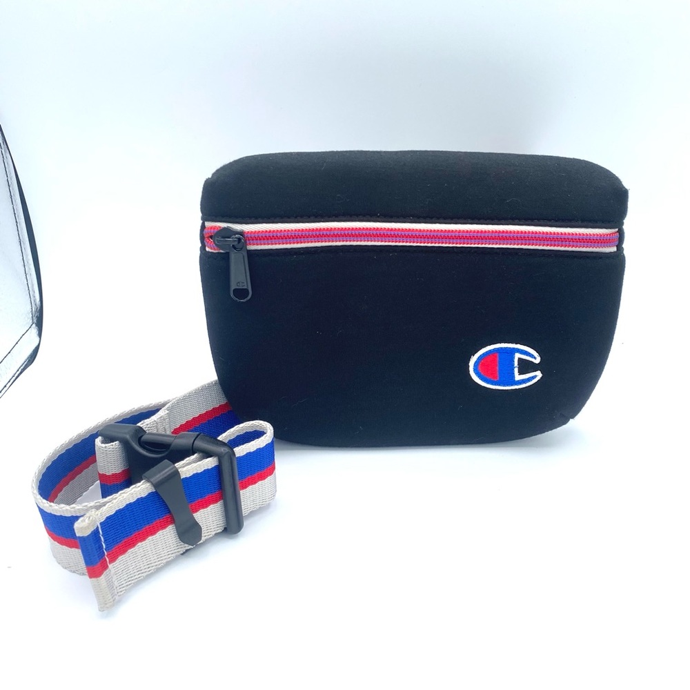 Champion Unisex Adult Attribute Waistbag Fanny Pack /Crossbody Black with Strap